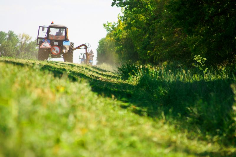 Dethatching Equipment Setup