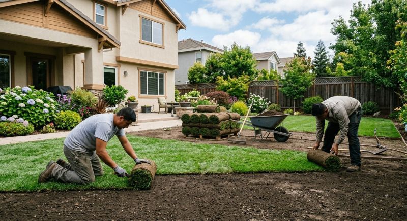 Yard Sod Installation in Ventura County, CA