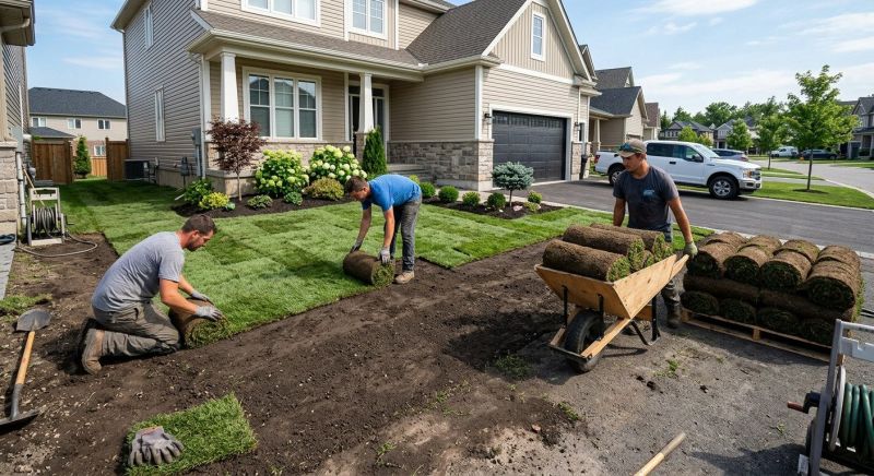 Yard Sod Replacement in Rockwall, TX